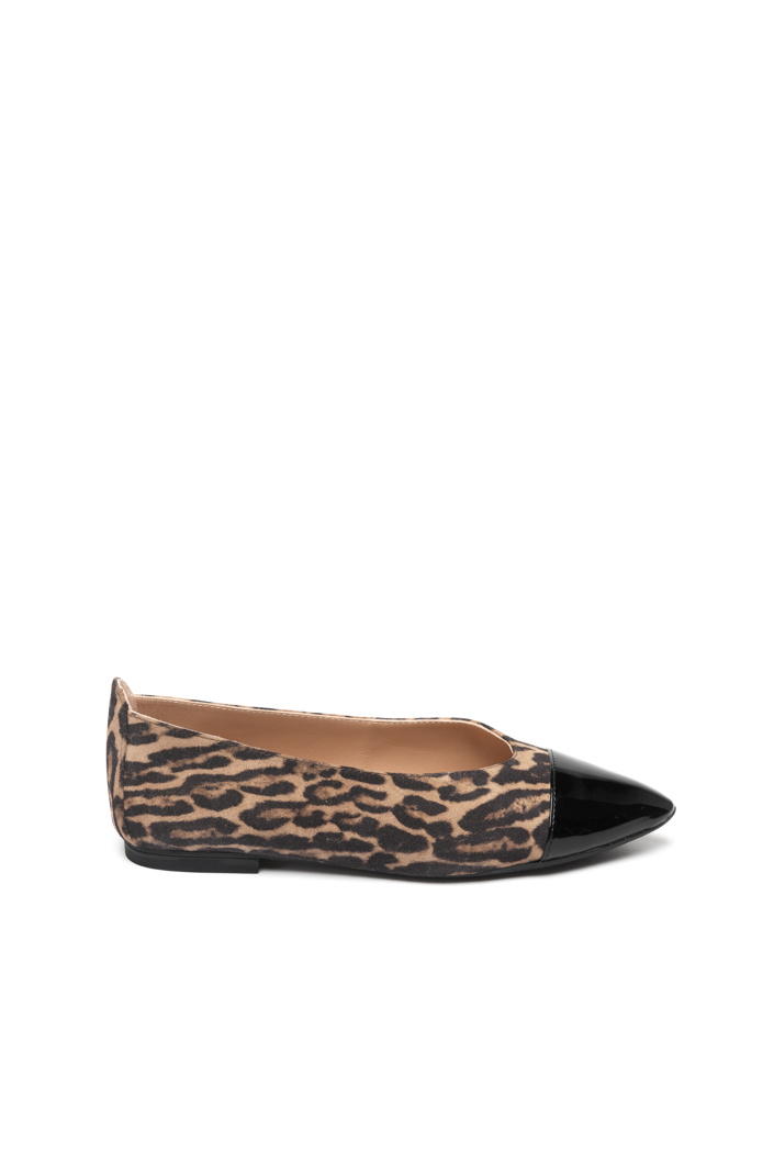 BALLET FLATS - FANGO/BLK