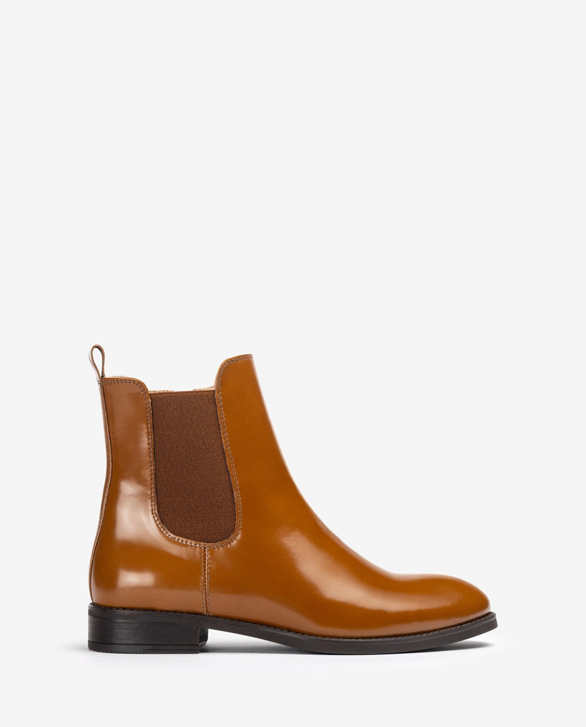 ANKLE BOOTS - DARK CAMEL