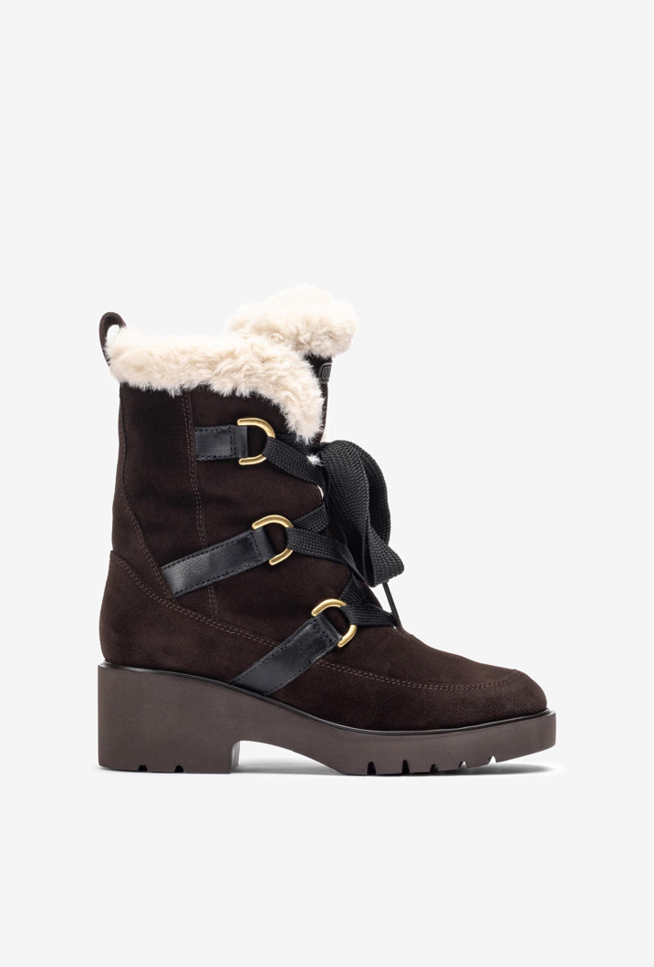 ANKLE BOOTS - BROWN/BLK
