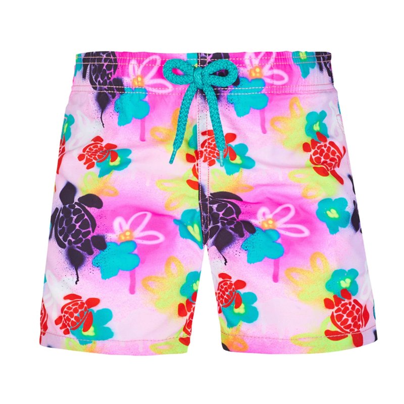 SWIM SHORTS - ROSE FLUO
