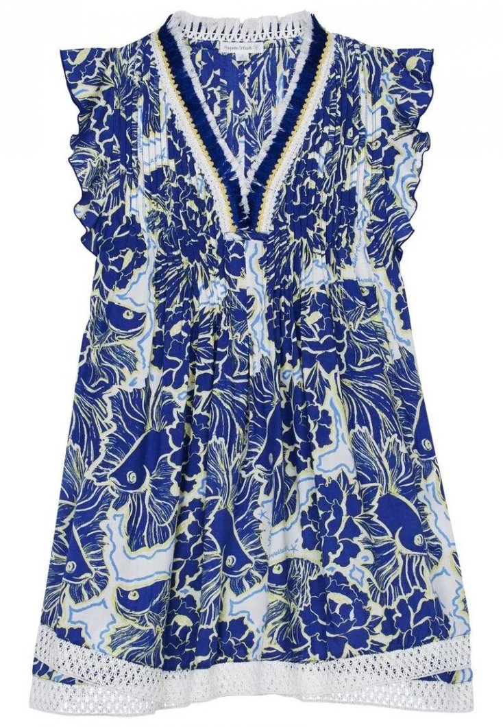 DRESS - PURPLE BLUE