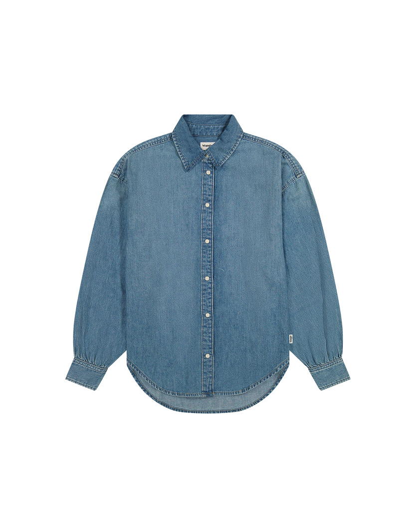 JEANS SHIRT LONG SLEEVE - NATURAL WHISKERS