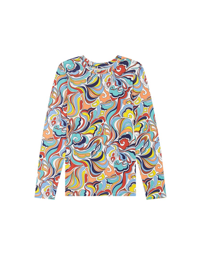 T-SHIRT LONG SLEEVE - TURQ/AQUA