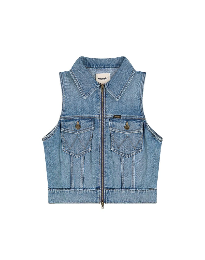 JEANS VEST - BLUE