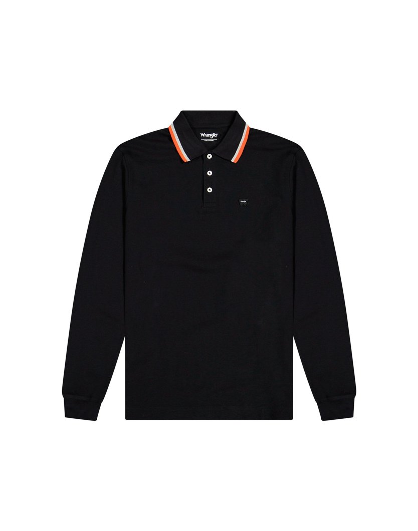POLO LONG SLEEVE - BLACK