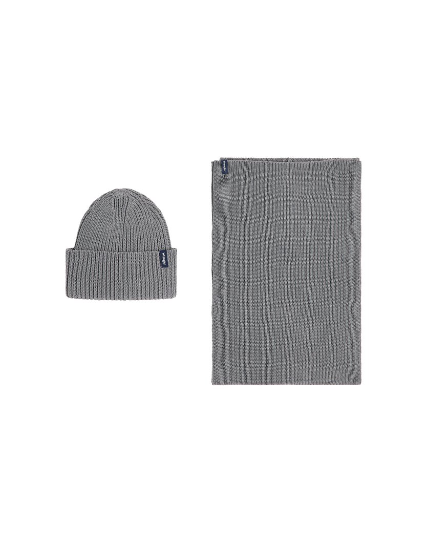 SET 2: HAT + SCARF - GRAY
